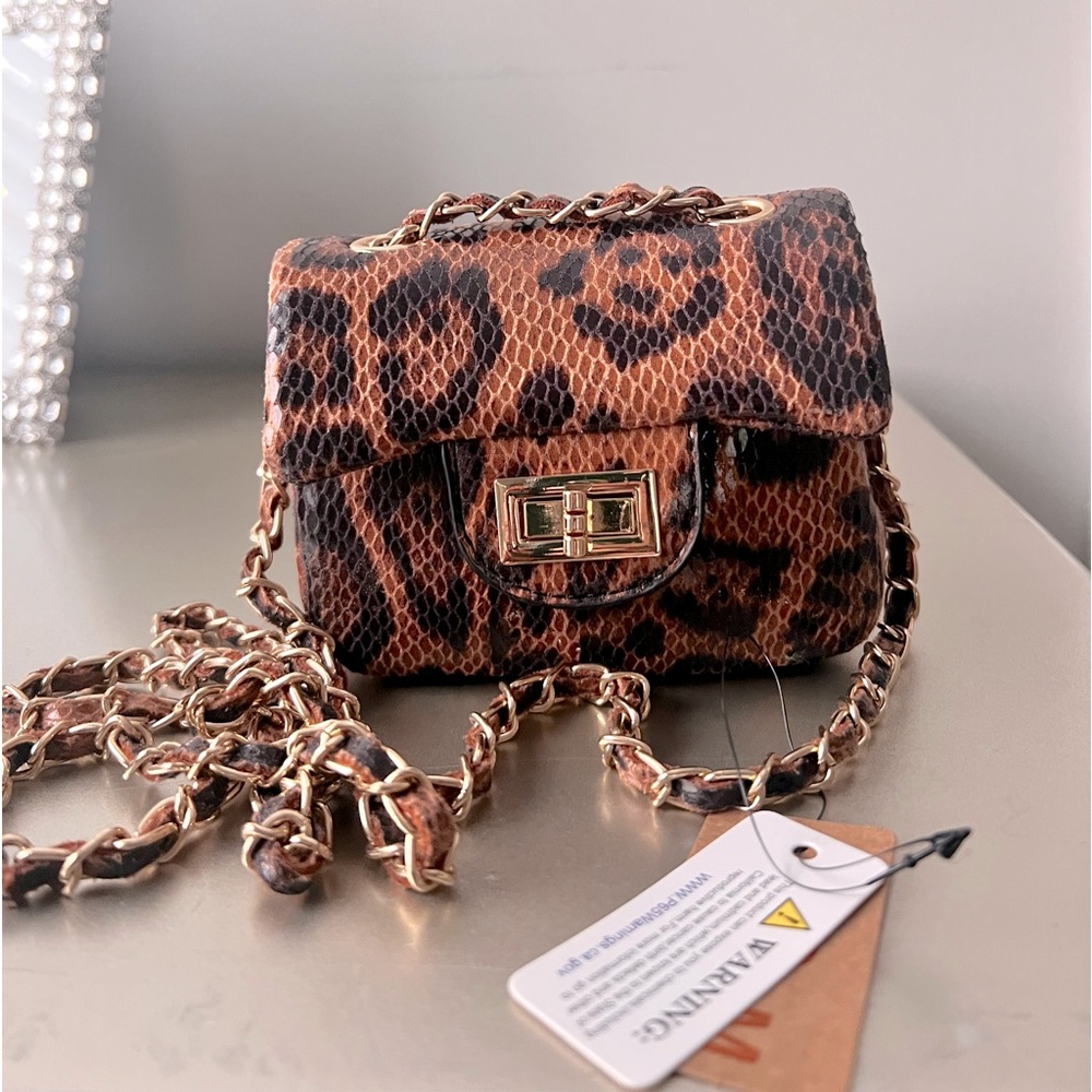 Leopard print mini bag